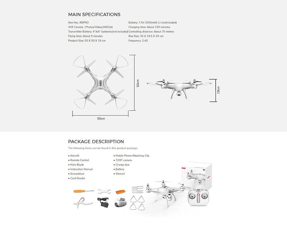 SYMA X8PRO gps Дрон Wi-Fi FPV с камерой HD 720P или камерой в реальном времени H9R 4K Дрон 6 осевой высоты удержания x8 pro RC Квадрокоптер RTF