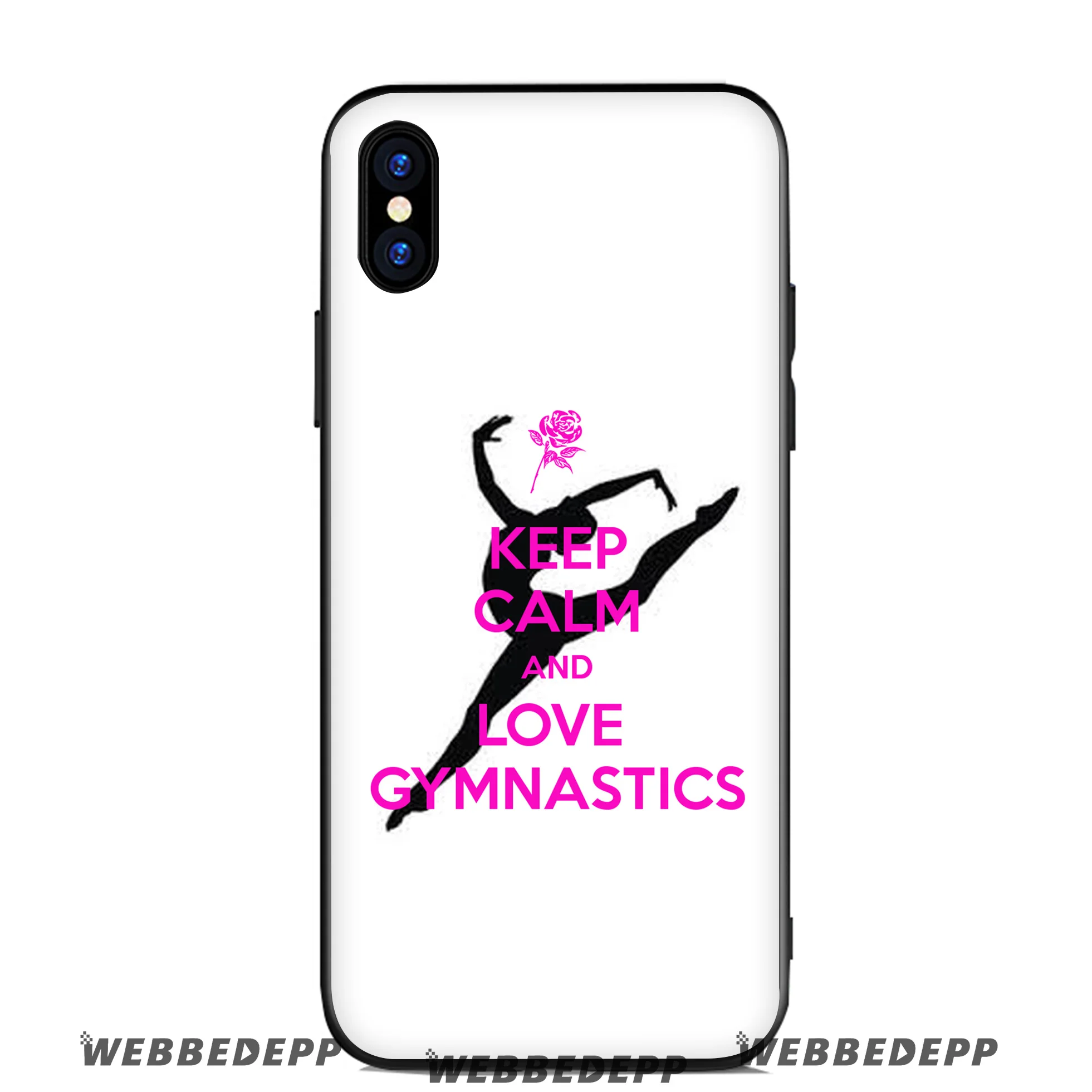 WEBBEDEPP гимнастический балетный Мягкий силиконовый чехол для Apple iPhone 11 Pro Xr Xs Max X или