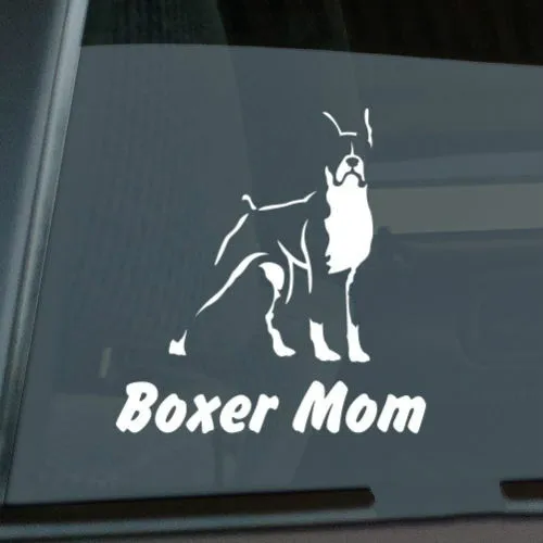 Наклейка Boxer Mom высечка винил v2 Размер (дюймы): 5 00x5 24|Наклейки для творчества| |