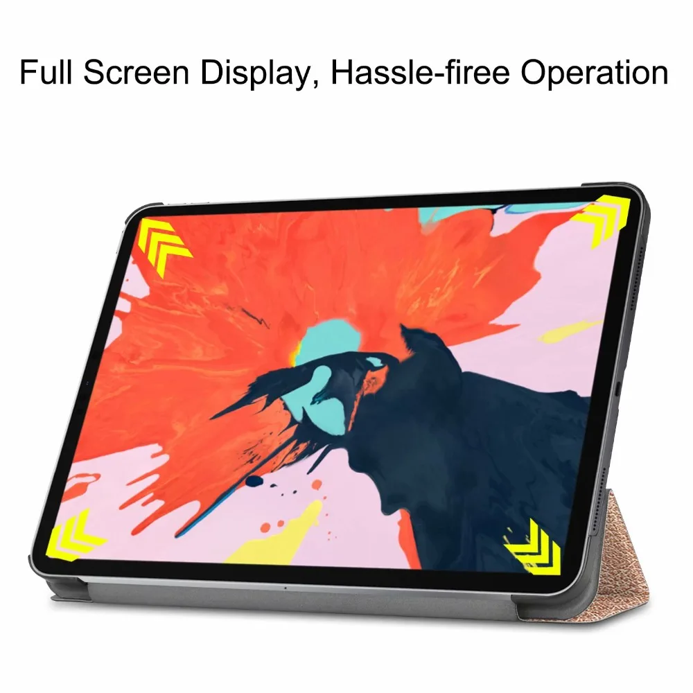 Магнитный смарт чехол для iPad Pro 12 9 2018 Trifold стенд магнит Авто Режим сна/Пробуждение