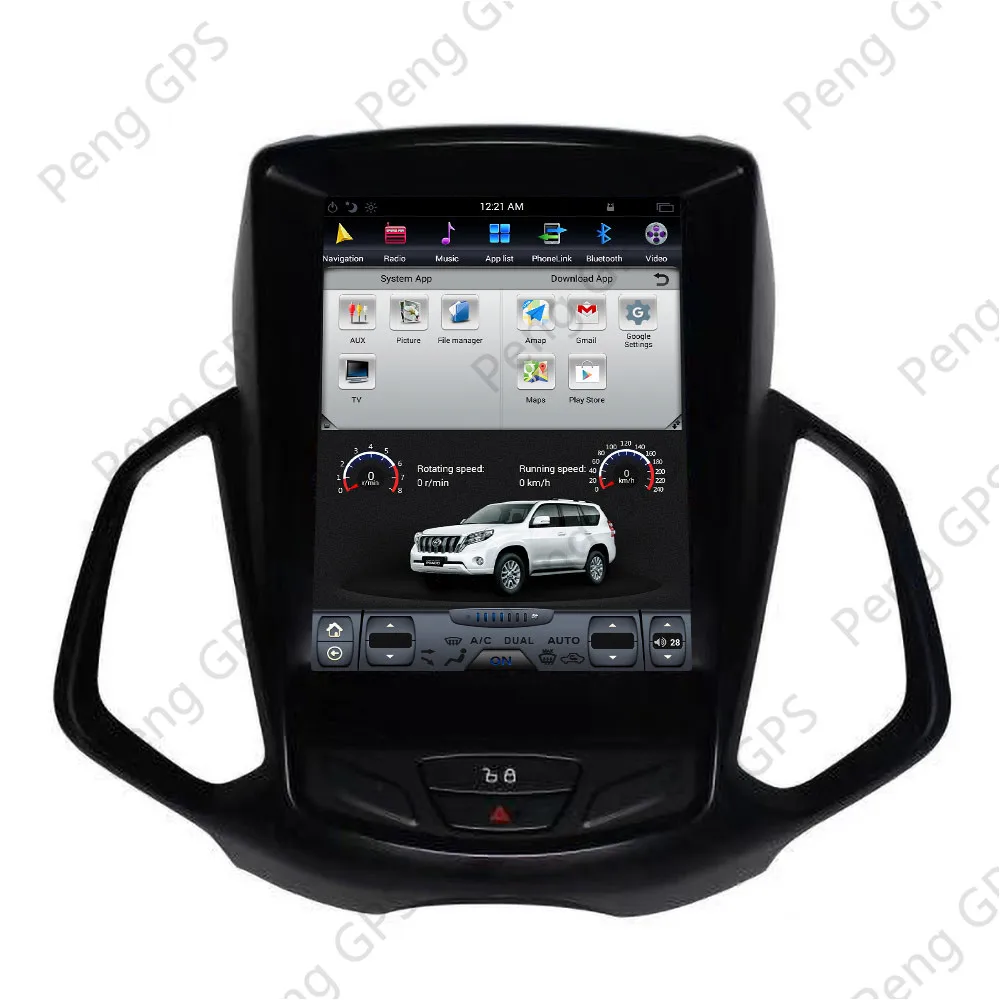 2 + 32 Tesla style вертикальный экран Android 7 1 Автомобильная GPS навигация для FORD EcoSport 2013