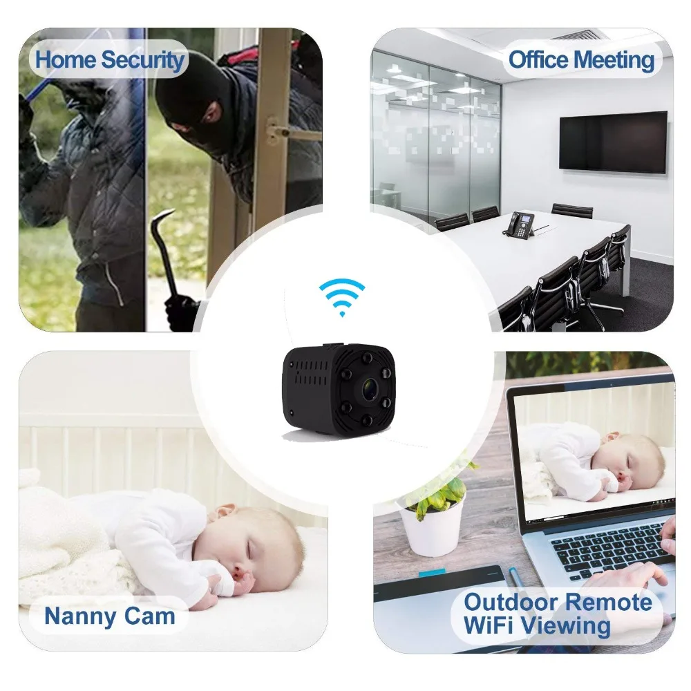 Мини камера Wi Fi IP 1080P ночное видение|Компактные видеокамеры| |