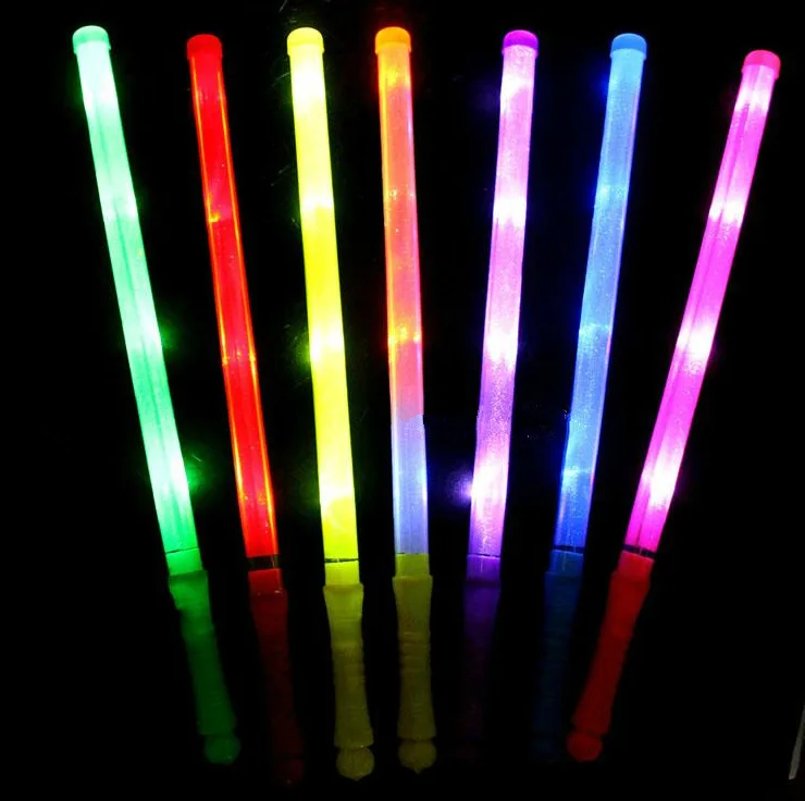 

Light Up Multi Color LED Foam Stick Wands Rally Rave Cheer Batons Party Flashing Glow Stick LED Light free shipping 100pcs/lot