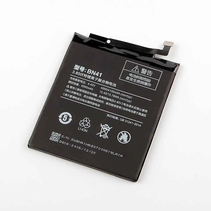 

5pcs/lot 4000mah New Replacement Battery BN41 For xiaomi Redmi Note 4 Hongmi Note4 Mobile Phone Li-ion battery with Gift