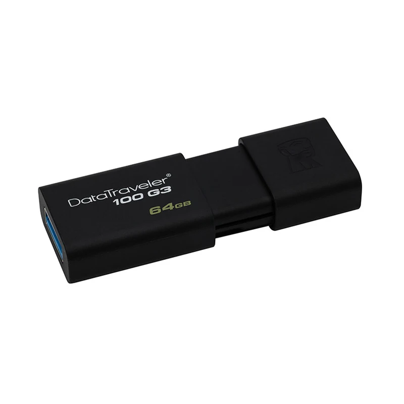 Kingston USB Флэш-Накопители DT100G3 3.0 Pendrive 64 ГБ 32 16 128 Pen Drive Пластик Гладкий Memory Stick 100%