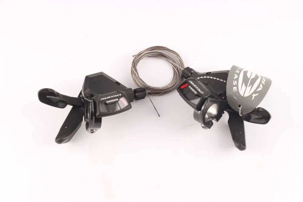 Shimano DEORE SL-M590, 9 S, 27 S, 9 скоростей, рычаг переключения скоростей, триггер для горного велосипеда, запчасти для велосипеда, переключатели с кабелем, одна пара