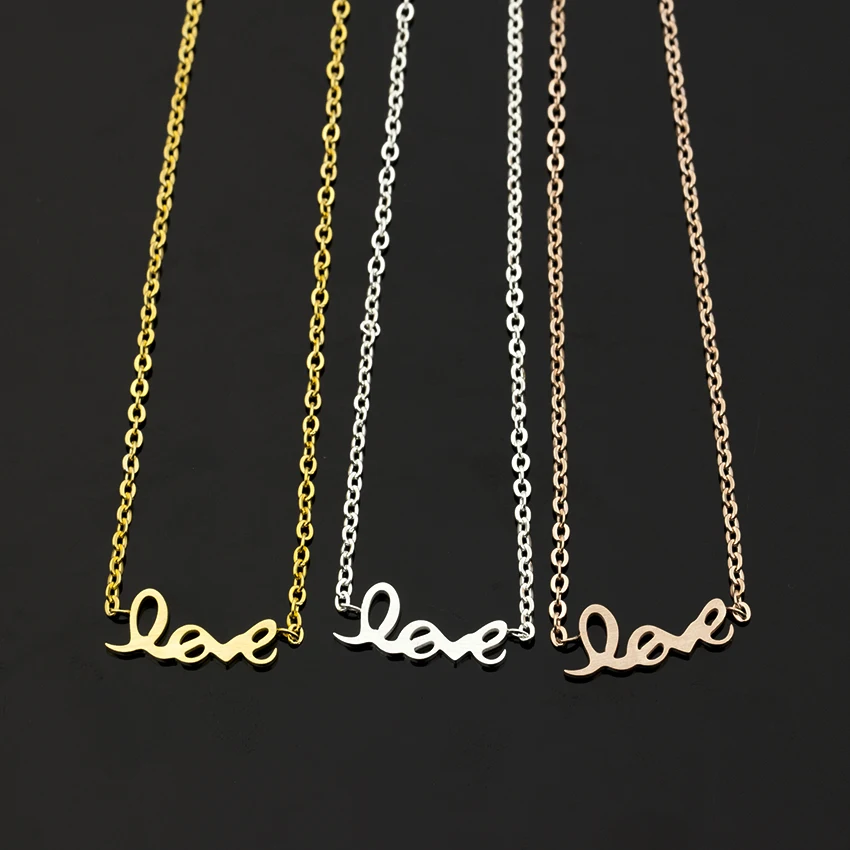 Нержавеющая сталь любовь себе браслет Femme Бохо украшения цвета: золотистый