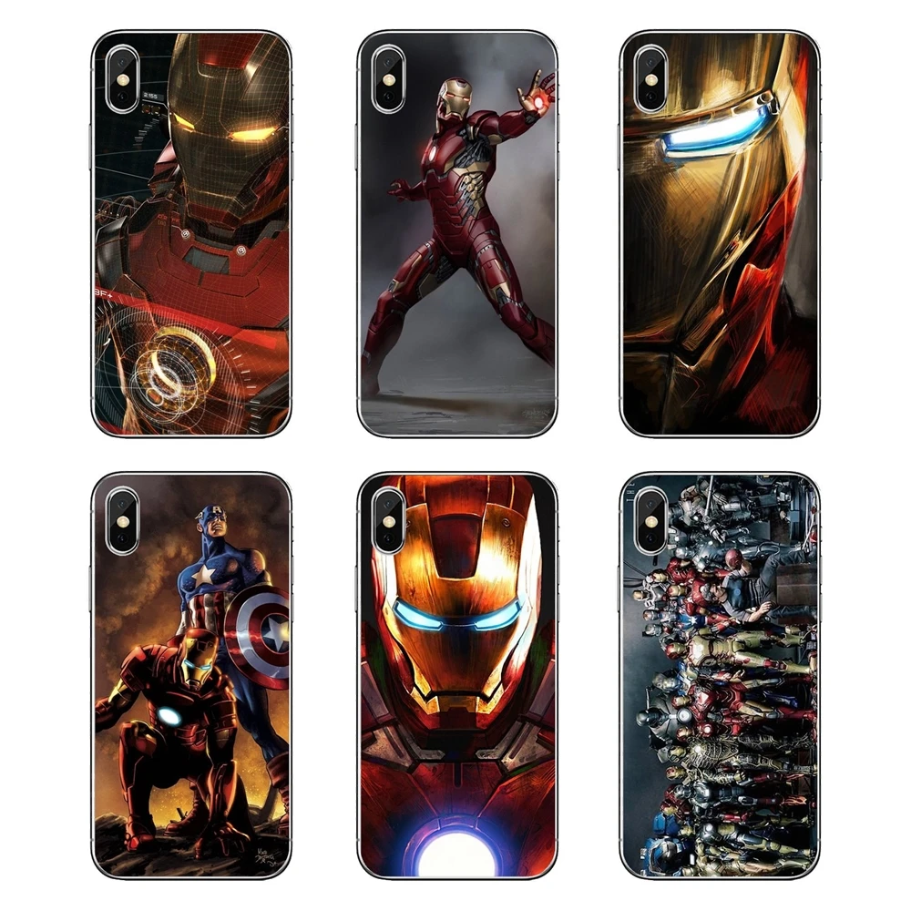 Soft Cases For Huawei P20 Lite Nova 2i 3i 3 GR3 Y6 Pro Y7 Y8 Y9 Prime 2018 2019 The Avengers Superhero iron man Robert Downey Jr |