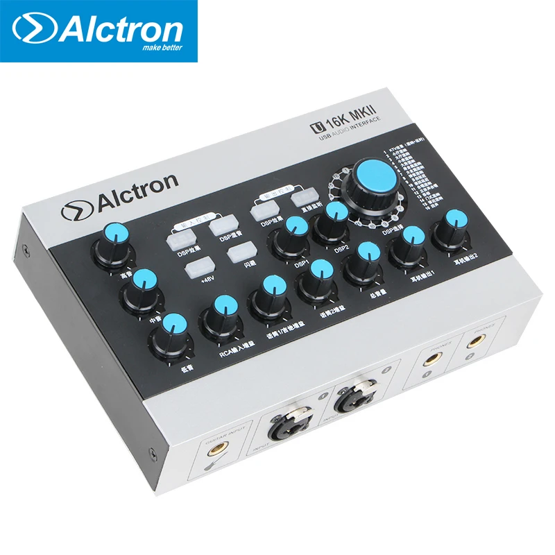 Звуковая карта Alctron U16K MKII USB аудио интерфейс полнофункциональный