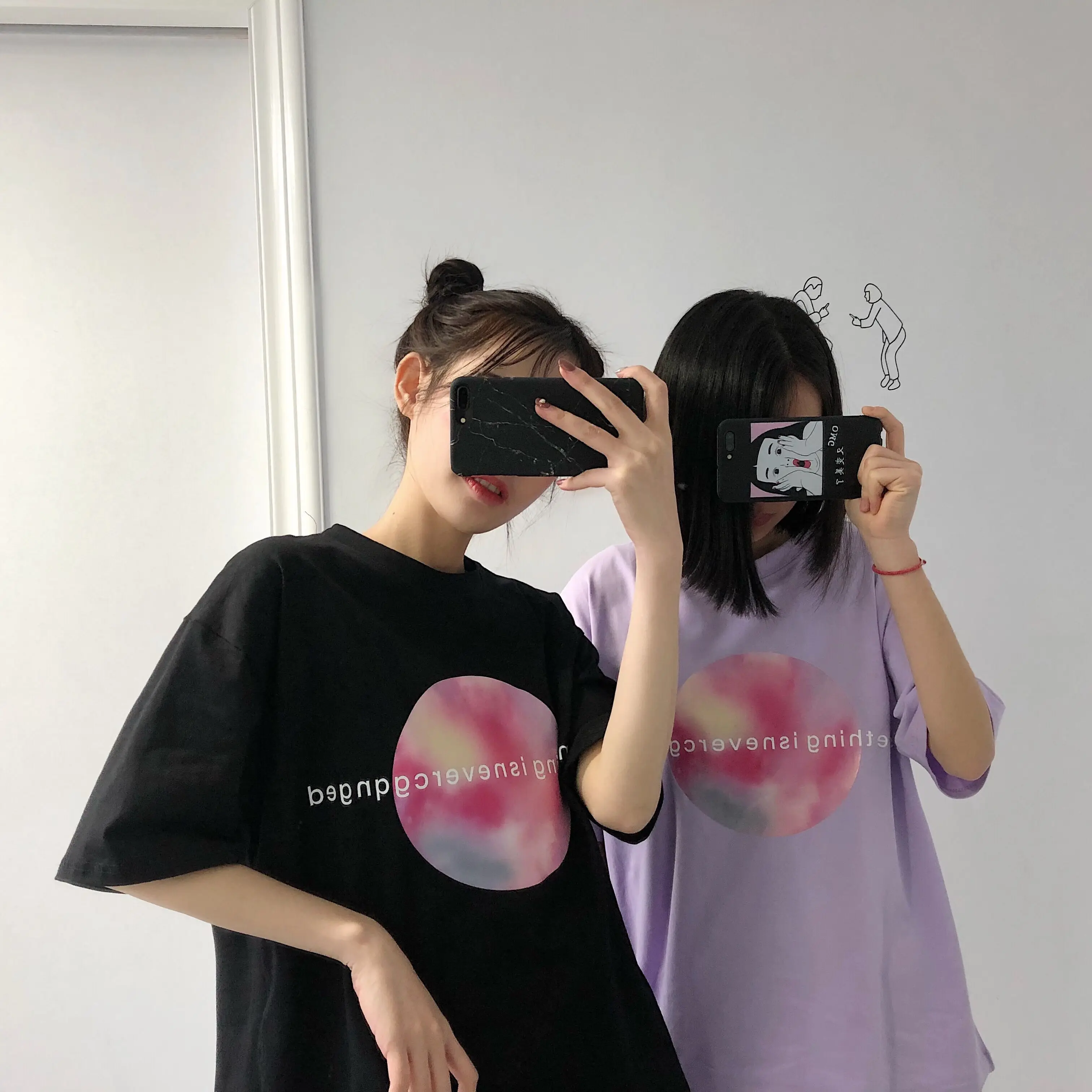 YouGeMan летняя футболка для женщин Одежда корейский Ulzzang Harajuku буквенный принт Bf