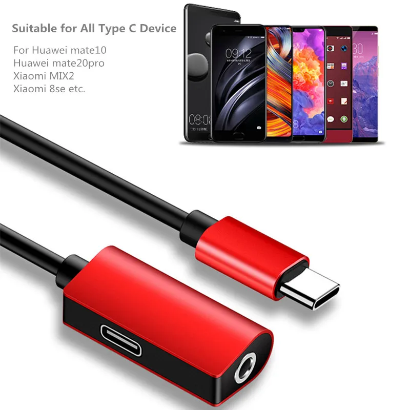 Новый Тип C до 3 5 мм AUX порт Jack зарядное устройство для наушников адаптер USB аудио