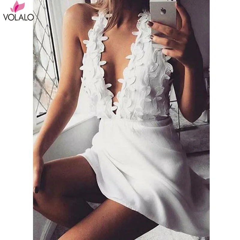 

Lace Fashion Women Ladies Summer Sexy Slim Sleeveless Backless Bodycon A Line Party Short Mini Dress