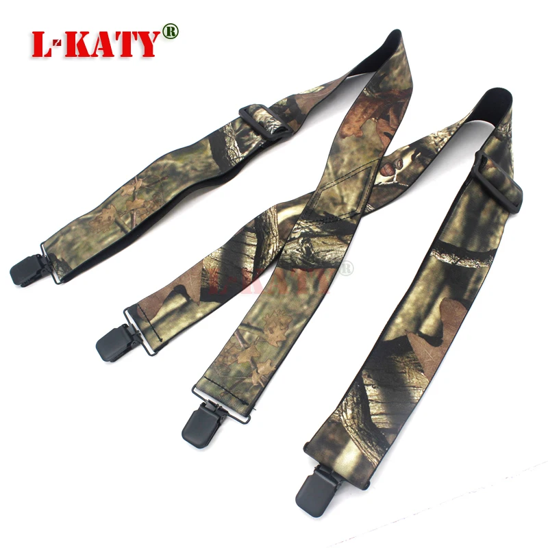 Эластичные подтяжки с камуфляжным принтом мужской тактический ремень X Shape 4 Gun
