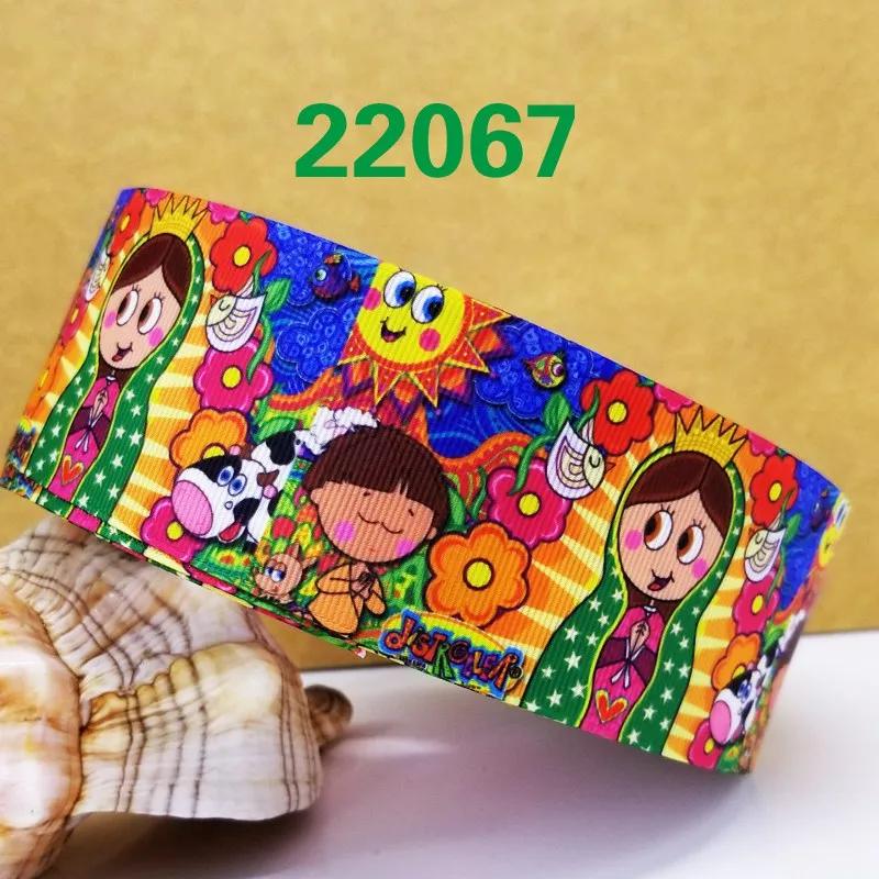 50 ярдов мультфильм собаки напечатанные grosgrain ленты 22069 - Цвет: 22067