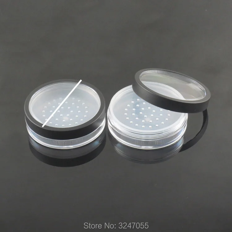 

20ML 40pcs/lot High Quality Empty Cosmetic Powder Refillable Jar, DIY Plastic Empty Loose Powder Case with Sifter, Makeup Tool