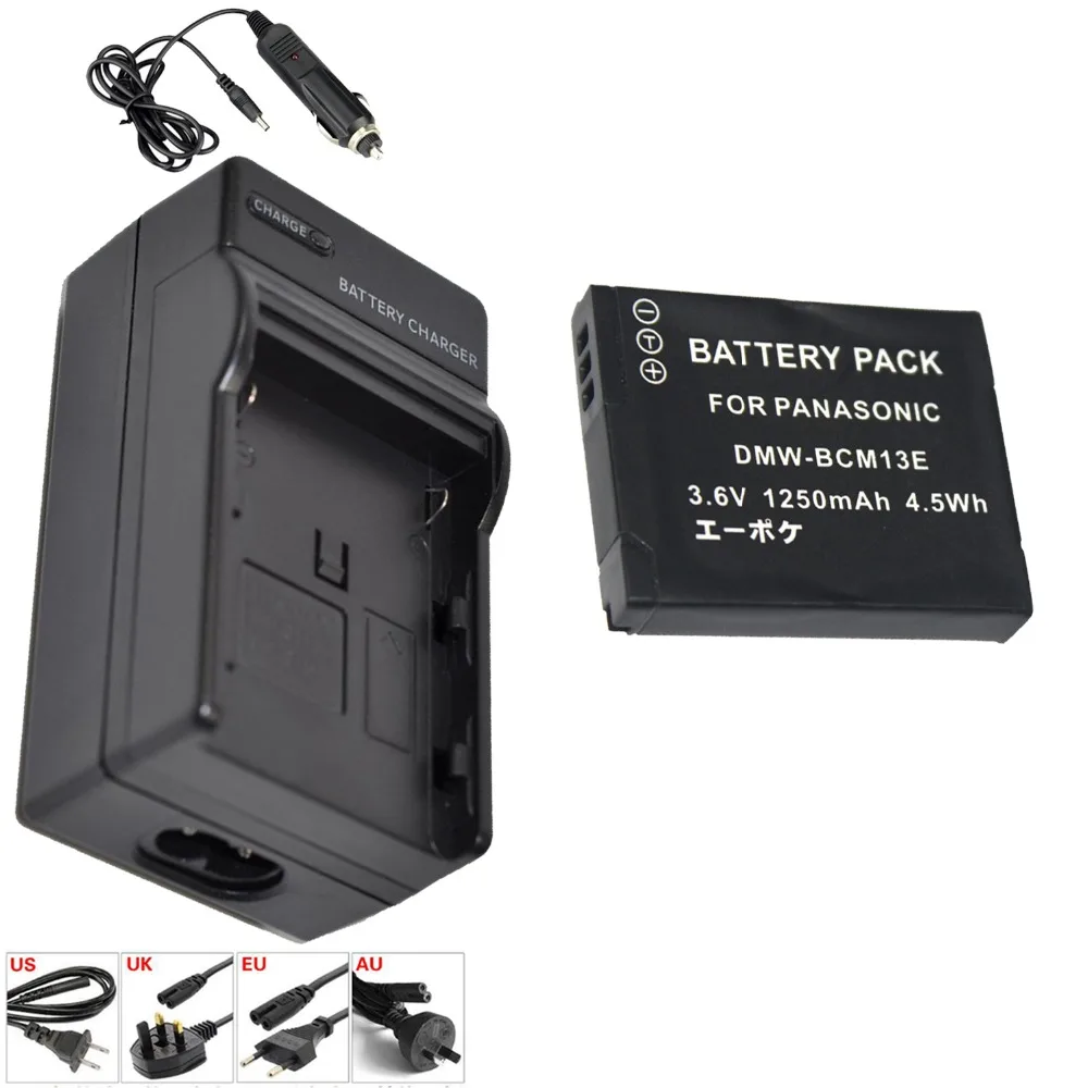 New 1X DMW-BCM13E DMW-BCM13 BCM13 Battery + Charger for Panasonic Lumix ZS40 / TZ60 ZS45 TZ57 ZS50 TZ70 ZS27 TZ37 TZ41 | Электроника