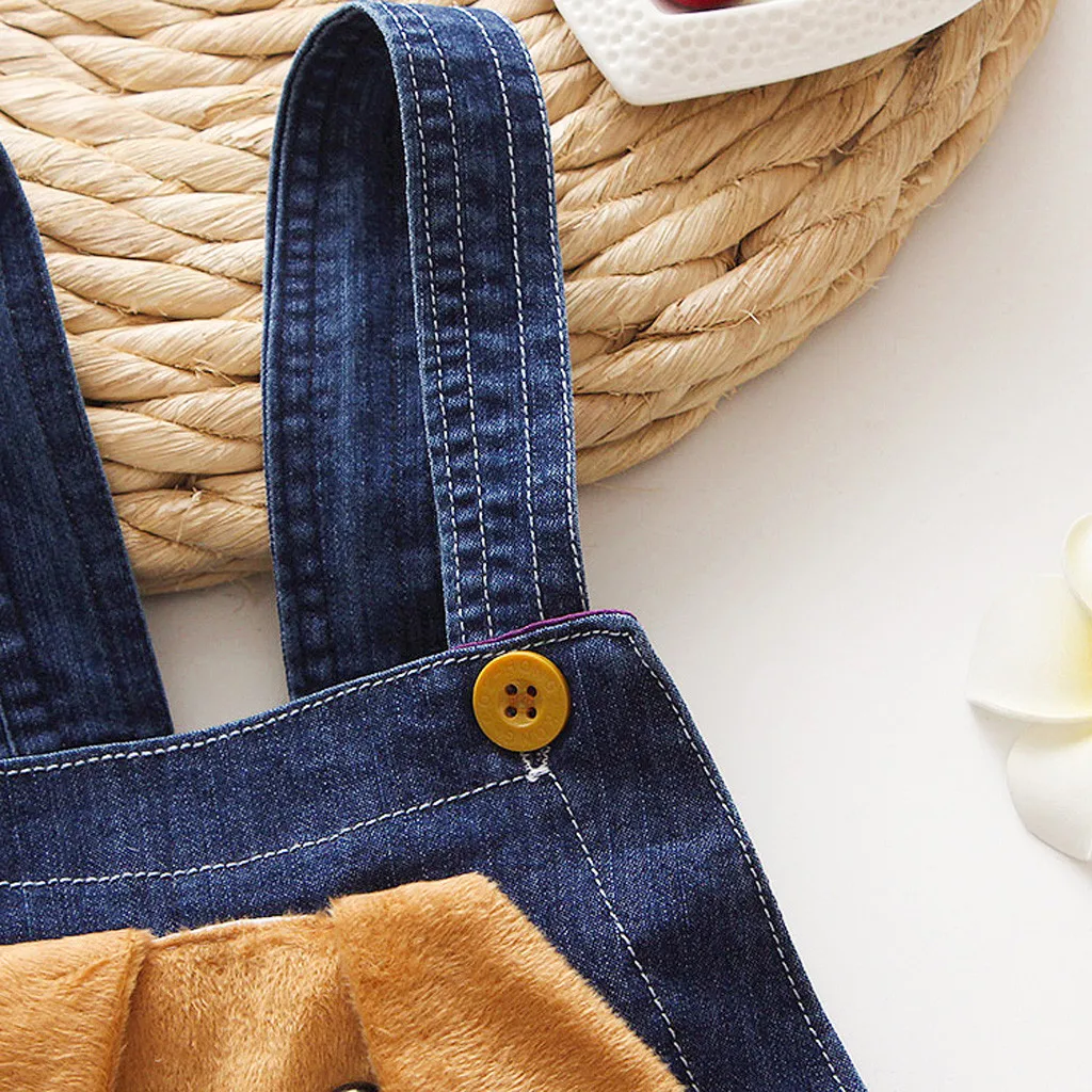 SAGACE/милые джинсы с рисунком для маленьких девочек и мальчиков младенцев брюки на