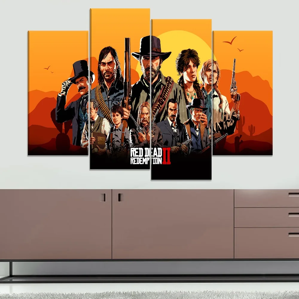 Картина на холсте Red Dead выкуп 2 плаката каркас или без каркаса картина для игры