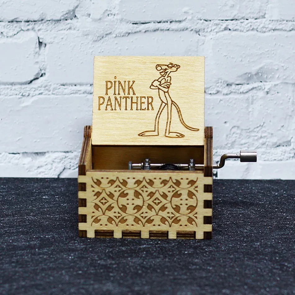 Pink panther Музыкальная шкатулка заводится в горячей Игры престолов, чтобы влюбиться в Ballgt Dragon Star Wars рождественские подарки на день рождения для детей - Цвет: Pink panther