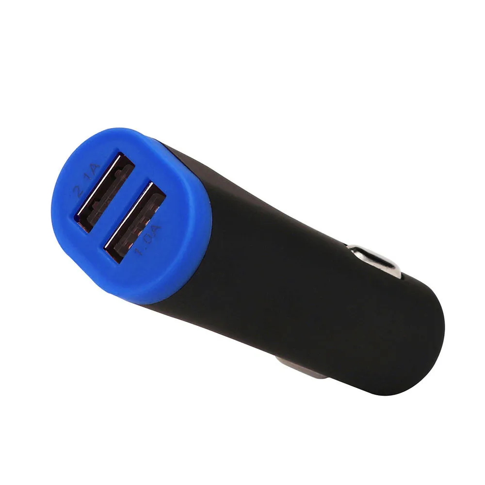 Автомобильное Универсальное зарядное устройство 5V 2.1A 1A с двумя usb портами