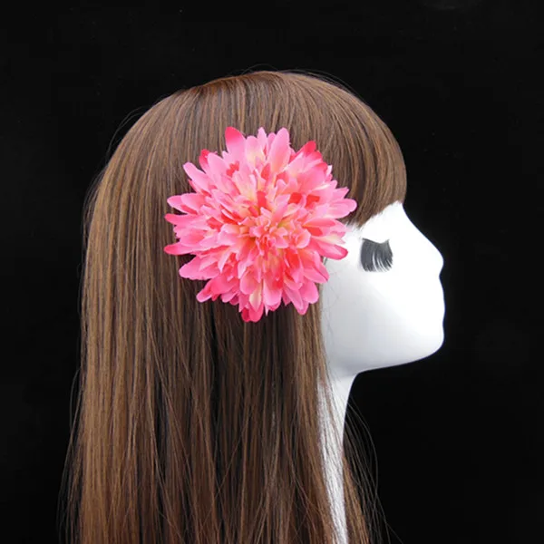 

12pcs/lot Artificial Flower Hair Clips Wedding Party Prom Woman Fabric Flower Brooch Corsage Pins Hair Accessory Free shipping