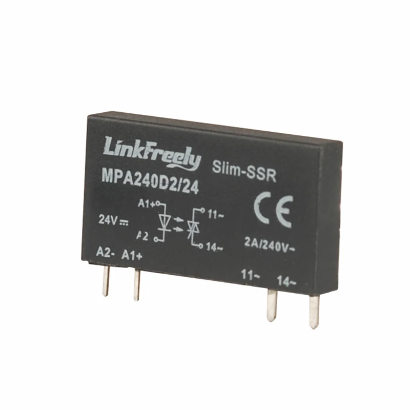 

MPA240D2/24 4 Pin PCB Micro Voltage Relay Switch Module 24V DC In 240VAC/2A Output,Smart Auto DC AC SSR Solid State Relay Bank