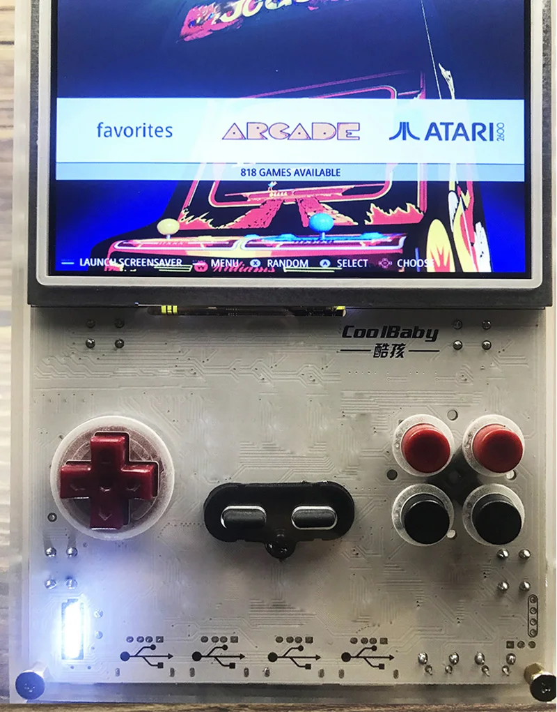 RS11 5,0 дюймов Большой экран 4 ядра ЦП 64 бит игровая консоль Поддержка четыре игрока игры ТВ подключение мульти-симулятор игровая консоль