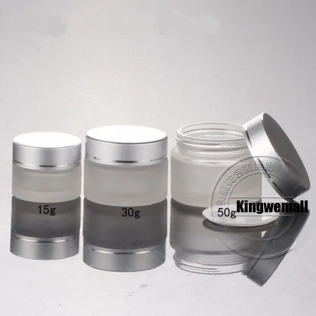 

300pcs/lot 30g frosted glass jars, 30ml frost cream jars, skin care cream bottles, 1 fl oz glass cosmetic containers