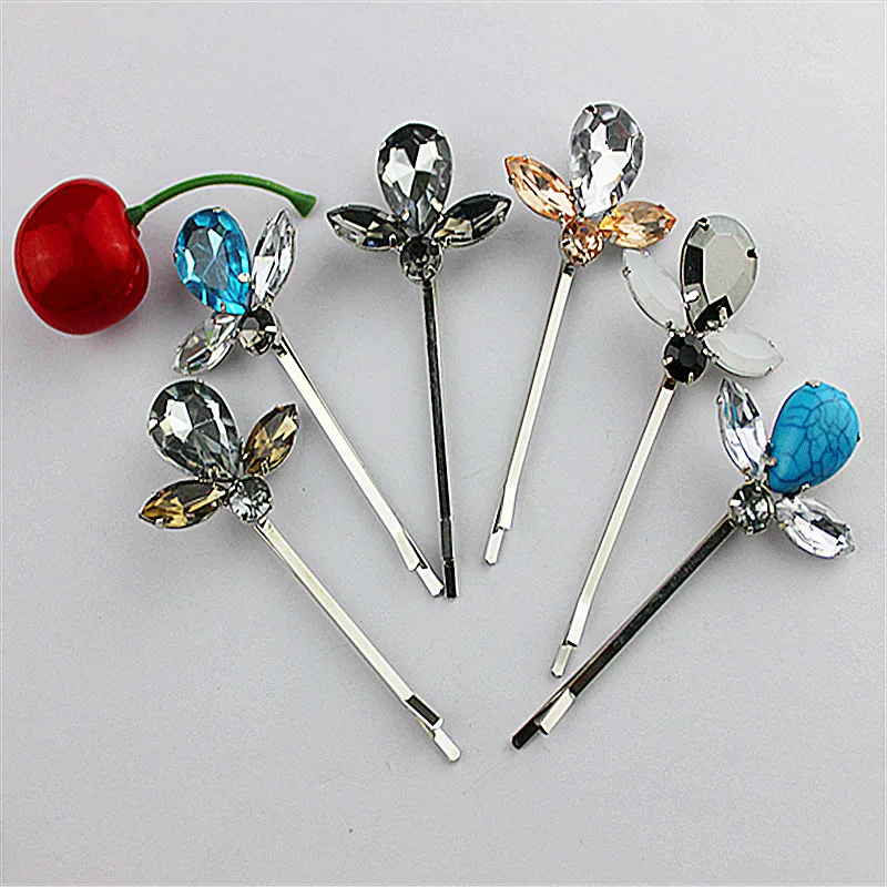 Новое популярное черно-белое сочетание синий серый аксессуар для волос