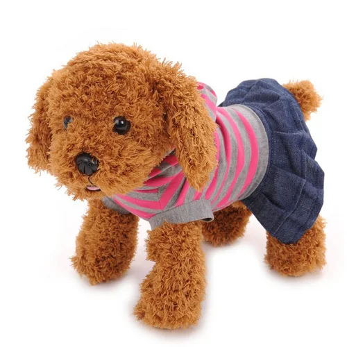 Plush Toy Dog Wearing A Skirt Teddy Lifelike Dolls Doll Pillow Children|doll stuffed toy|doll soft toydoll toy |