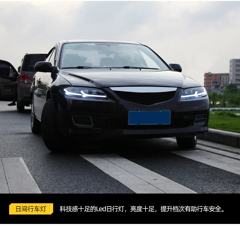 Стайлинга автомобилей фара для Mazda 6 фары 2004-2013 Mazda6 все светодиодный задний фонарь светодиодный DRL динамический сигнала Ангел глаз аксессуары