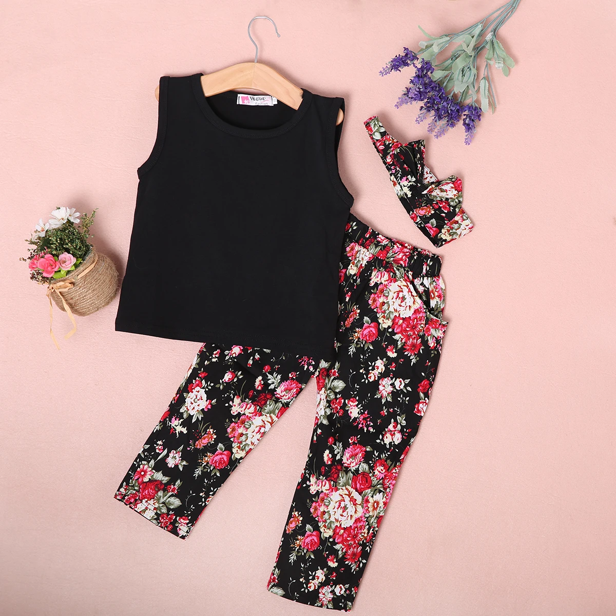 3 шт. детский летний пуловер без рукавов с круглым вырезом|t-shirt pants|girl babybaby summer pants |