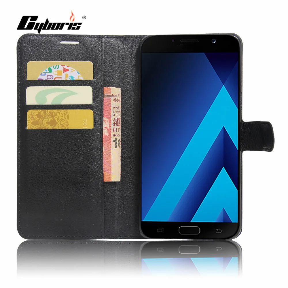 Роскошный чехол CYBORIS для телефона Samsung Galaxy A7 2017 A720 A720F a7 книжка с подставкой и