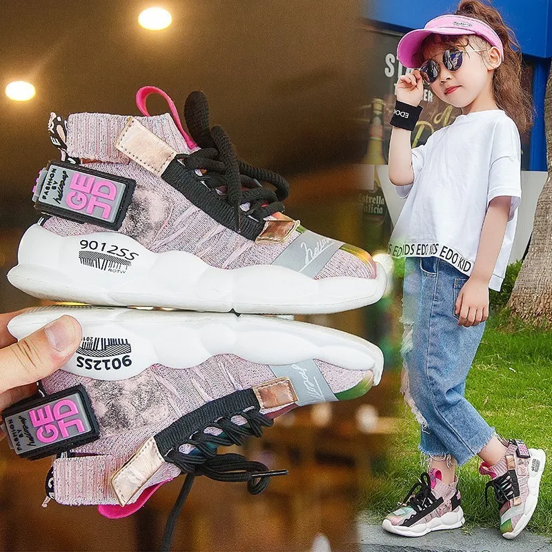 CNFSNJ brand 2019 new summer autumn sports breathable shoes children boys girls anti-slippery fashion Colorful Net sneakers | Детская