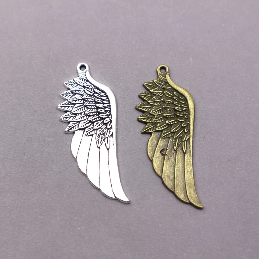 

4 шт. подвески из античного серебра Крылья Ангела Крылья Подвески товары для рукоделия Изготовление ювелирных изделий