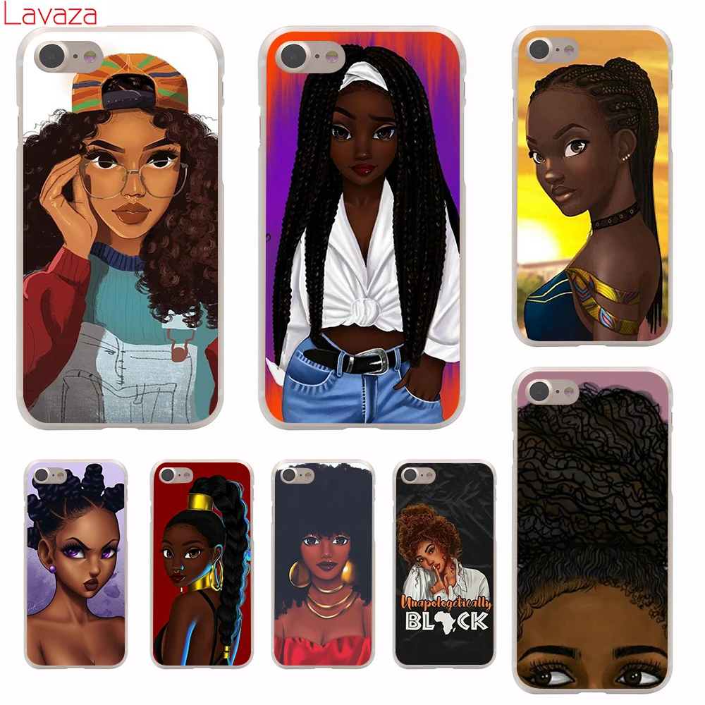 Lavaza Black Girl Magic Melanin Poppin Жесткий Чехол для Apple iPhone 6 6s 7 8 Plus X 5 5S SE чехол XS MAX