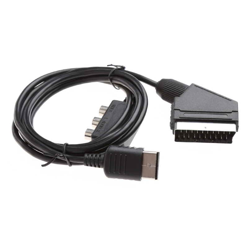 RGB Scart TV Lead DC консоль кабель шнур с AV Box адаптером для Sega Dreamcast|Кабели| |