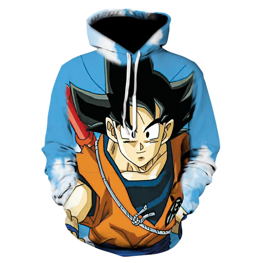 3D Толстовка с капюшоном Dragon Ball для мужчин и женщин толстовка Z Аниме модные повседневные спортивные костюмы