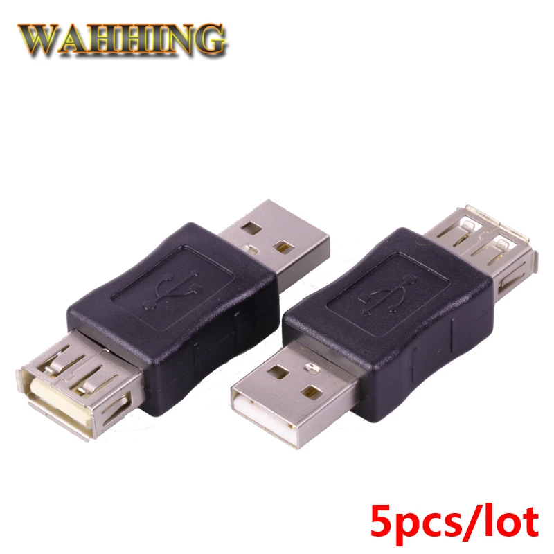

5 шт./лот USB адаптер «штырь-гнездо» удлинитель USB кабеля адаптер удлинитель USB кабель Шнур USB разъем Черный HY179