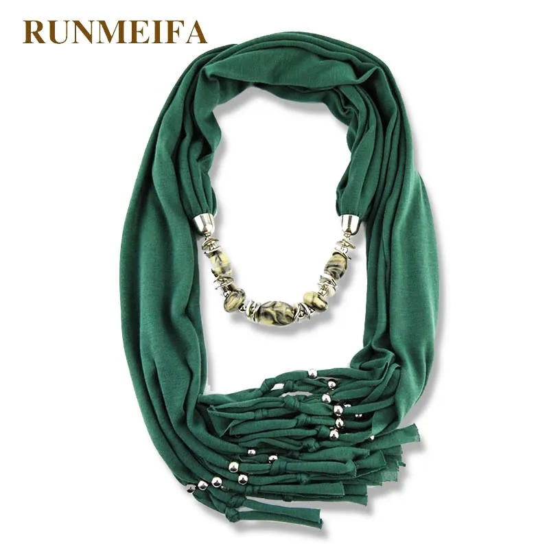 Подвески RUNMEIFA ожерелья шарфы искусственный сплав круглые подвески полиэфирные