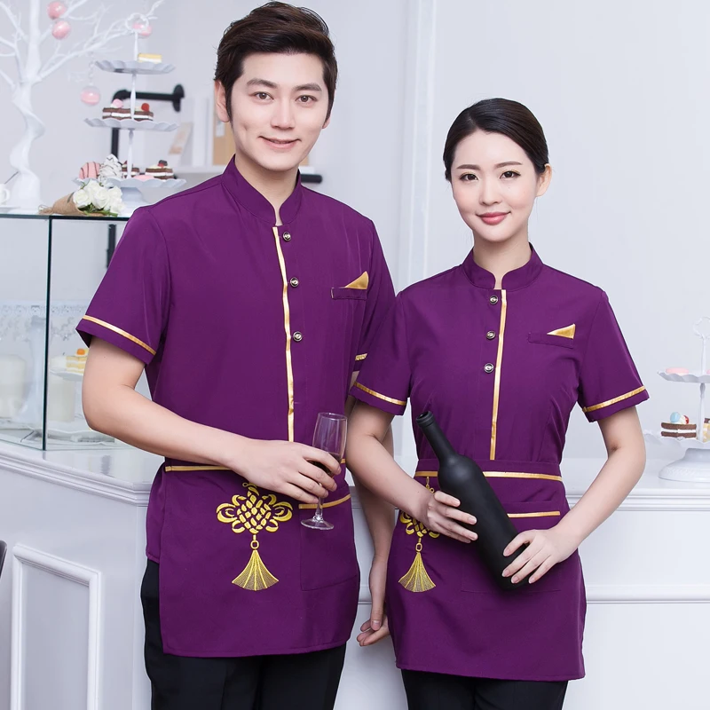 Форма для отеля Летняя женская одежда ресторана официанта горячий горшок