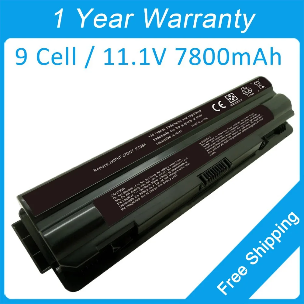 Аккумулятор 9 ячеек для ноутбука dell XPS 14 15 17 L401x XPS17D R4CN5 JWPHF J70W7 R795X 08PGNG WHXY3 8PGNG P09E P11F