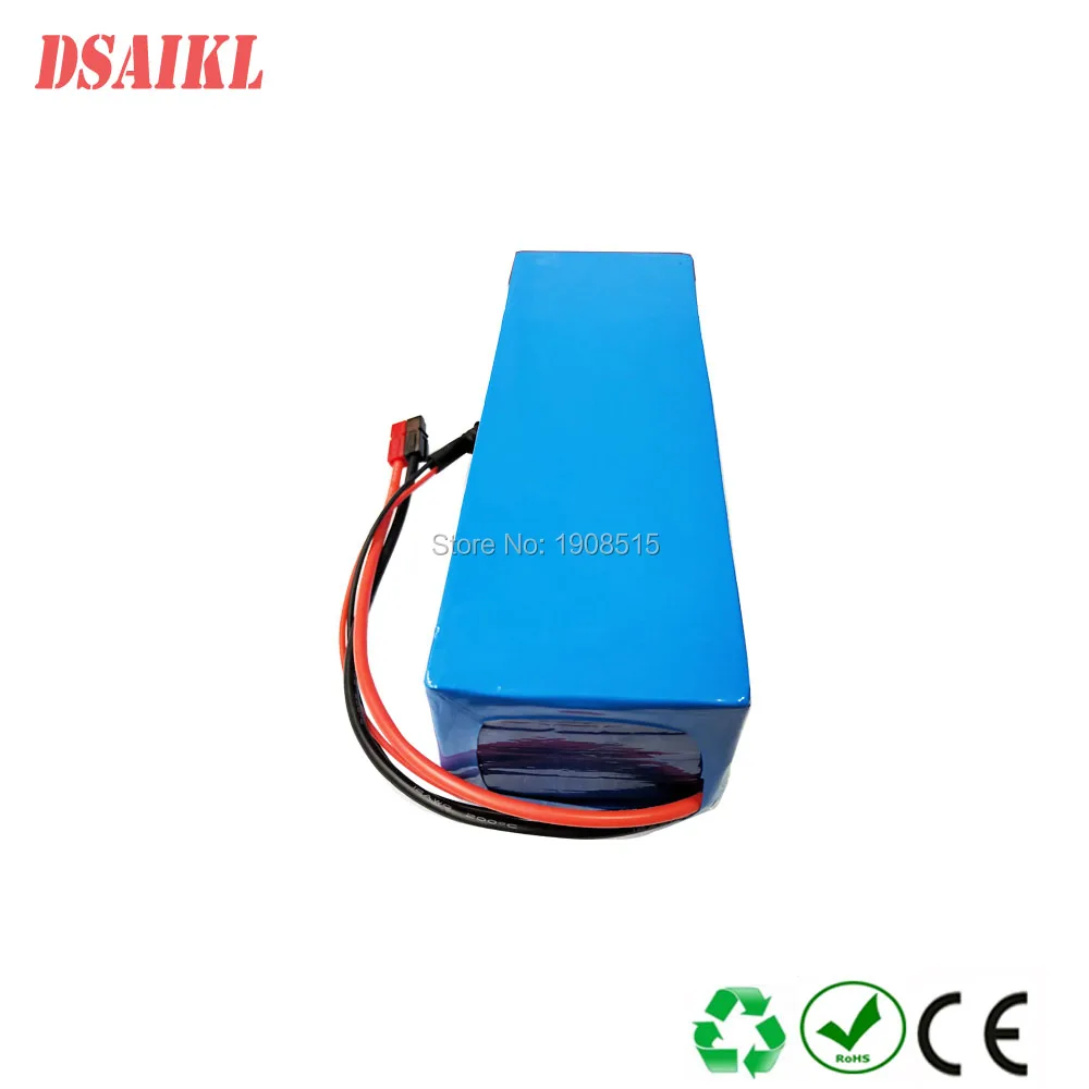 500W 750W заказной 18650 13S4P Аккумулятор для e-велосипеда 48V 12Ah 12.8Ah с 54,6 V 2A