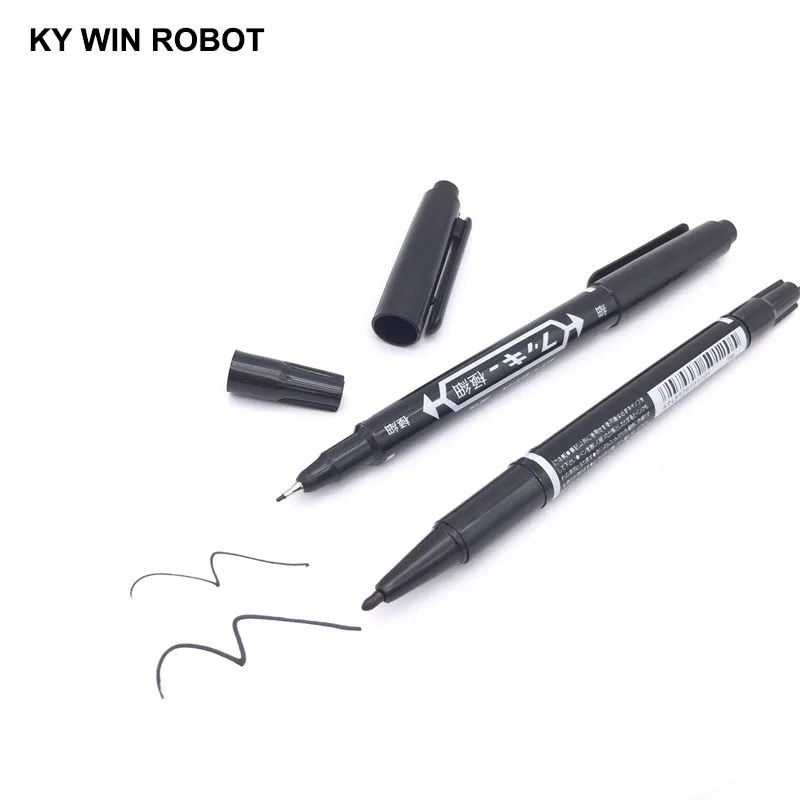 10PCS Black CCL Anti-etching PCB Circuit Board Ink Marker Double Pen For DIY Repair Printed Diagram Arduino | Электронные