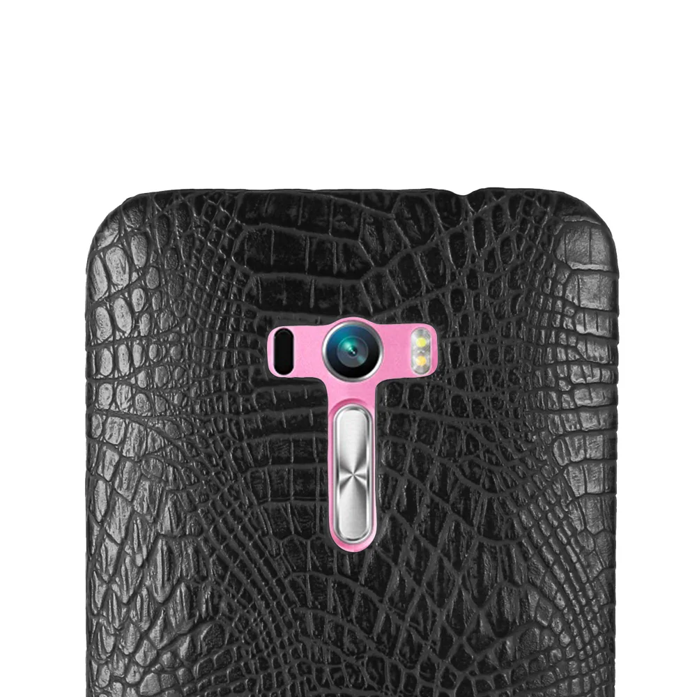 Case For ASUS ZenFone Selfie ZD551KL Luxury Crocodile Grain Leather Slim Hard Shell Back Cover |