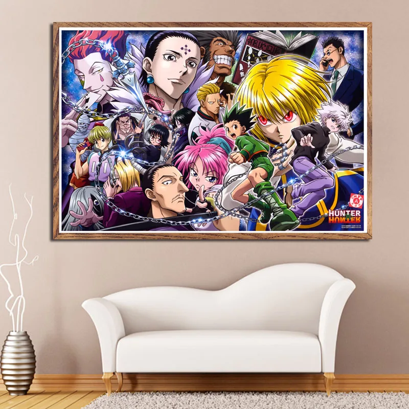 P302 классический японский аниме фильм Hunter x художественная картина Шелковый Холст