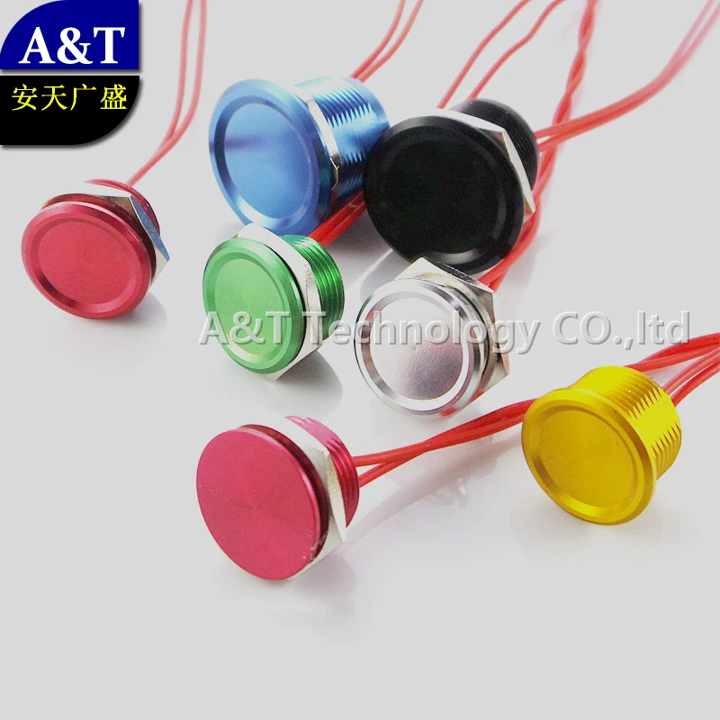 Бесплатная доставка 16 мм синий цвет мгновенный (импульсный тип) пьезо