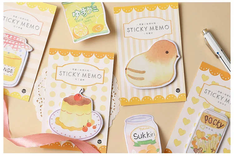 Mr paper, 30 шт./лот, 8 видов конструкций, Kawaii, животные, торт, кофе, блокноты для заметок, Липкие заметки, блокнот, дневник, креативный, самоклеющийся блокнот, блокноты для заметок