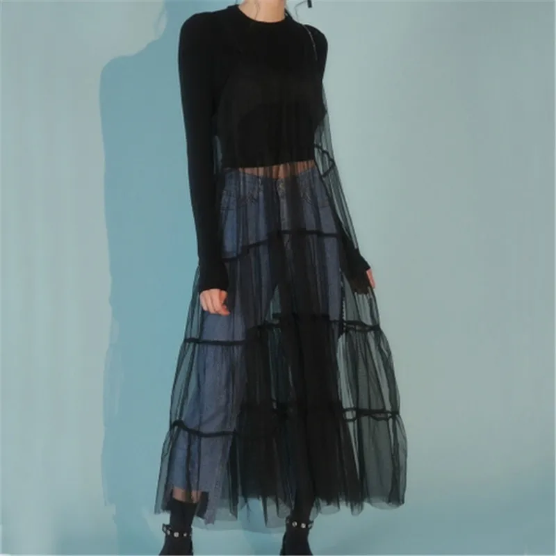 Лето 2018 новый стиль женские платья Traps прозрачные сексуальные Guaze Vestidos