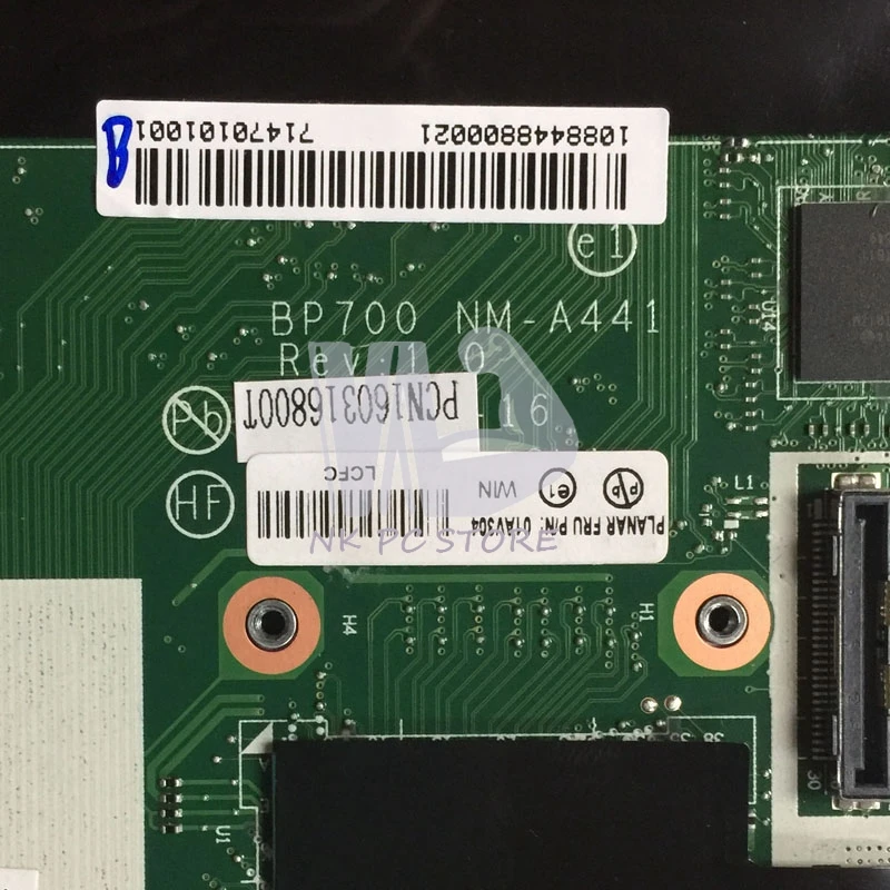 BP700 NM-A441 FRU 01AV304 для материнской платы ноутбука Lenovo thinkpad P70 17 дюймов SR2FQ i7-6700HQ CPU